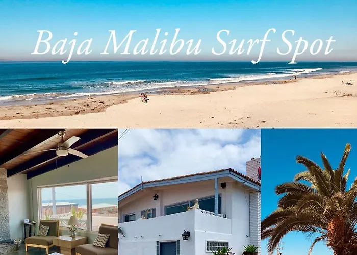 Rosarito Beach House Sleeps 14 & Steps To Sandy Beach Mins To Downtown